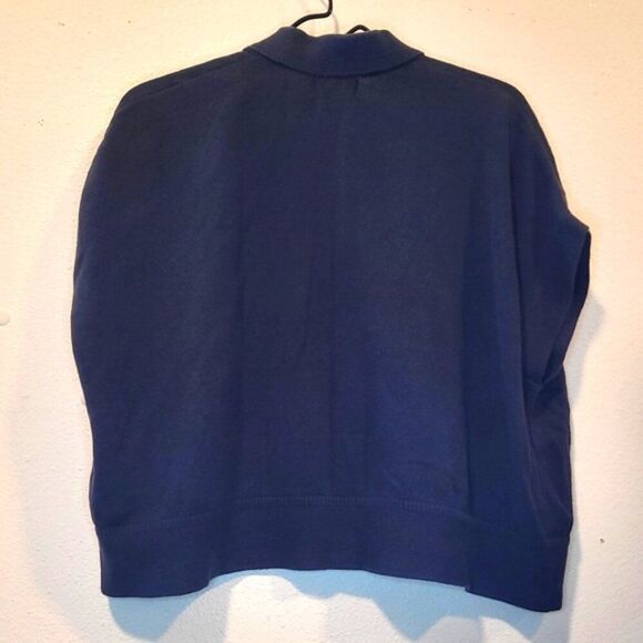 Banana Republic Navy Sweater XS/S Johnny Collar - Picture 4 of 5